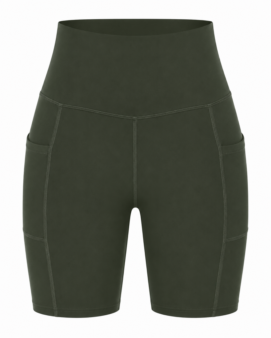 Women's High Waisted Pocket Biker Shorts
