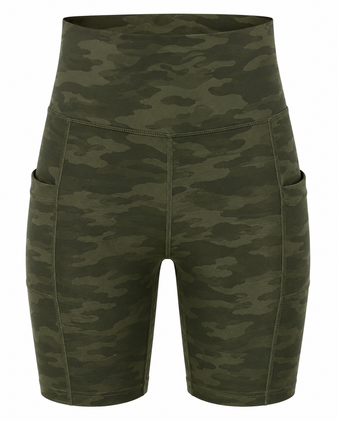 Women's High Waisted Pocket Biker Shorts