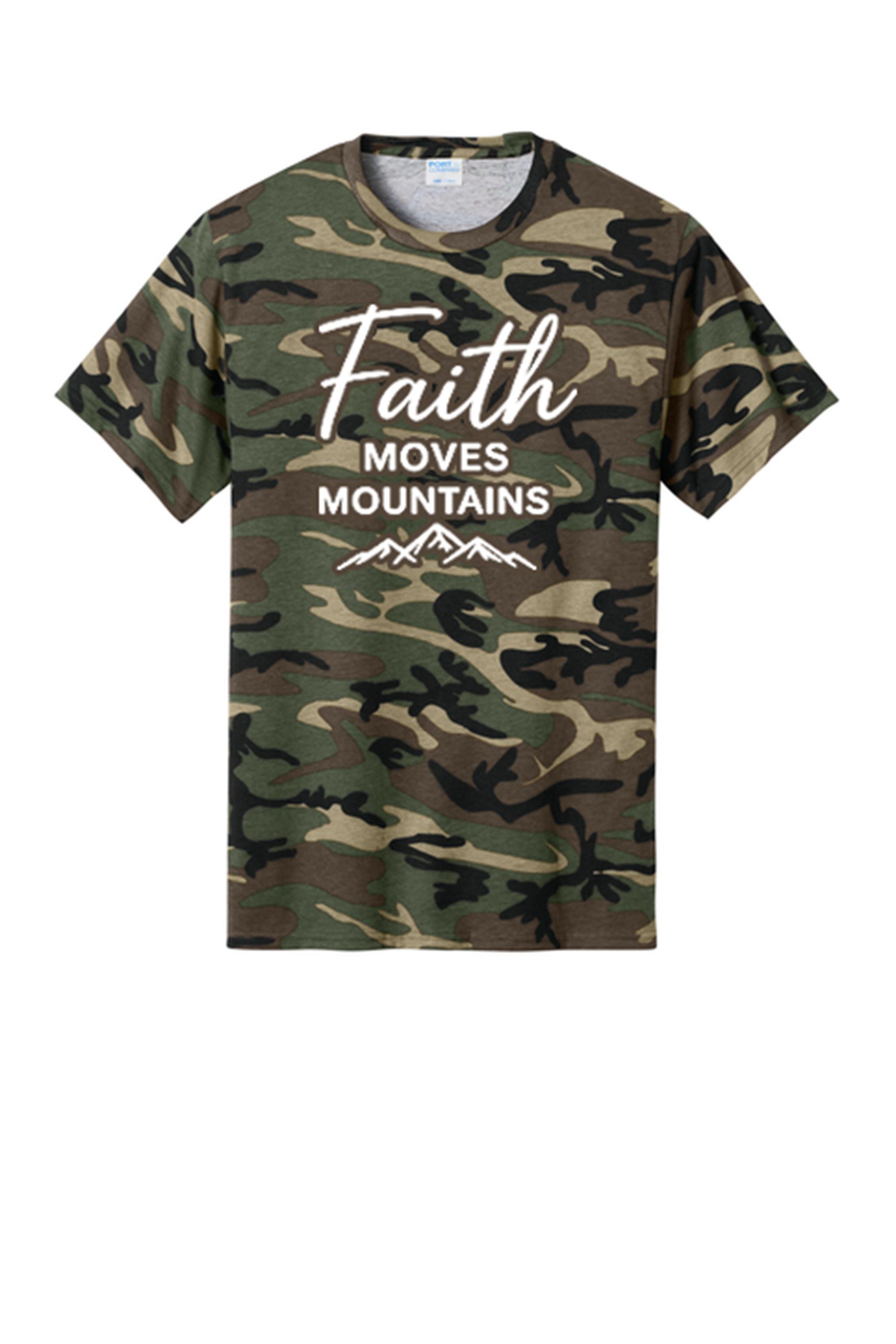 Faith Moves Mountains Premium Graphic T Shirt