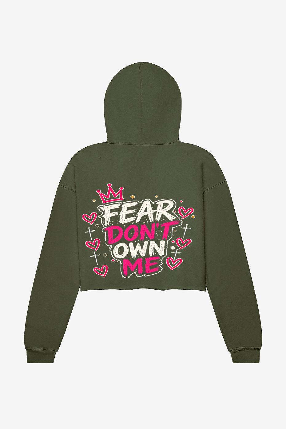 Cropped Fleece Hoodie