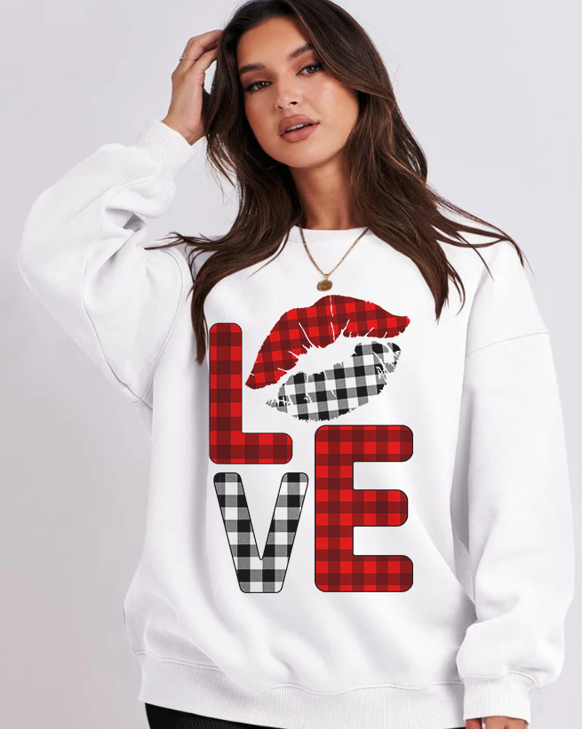 Bright white oversize crew neck for women and teens