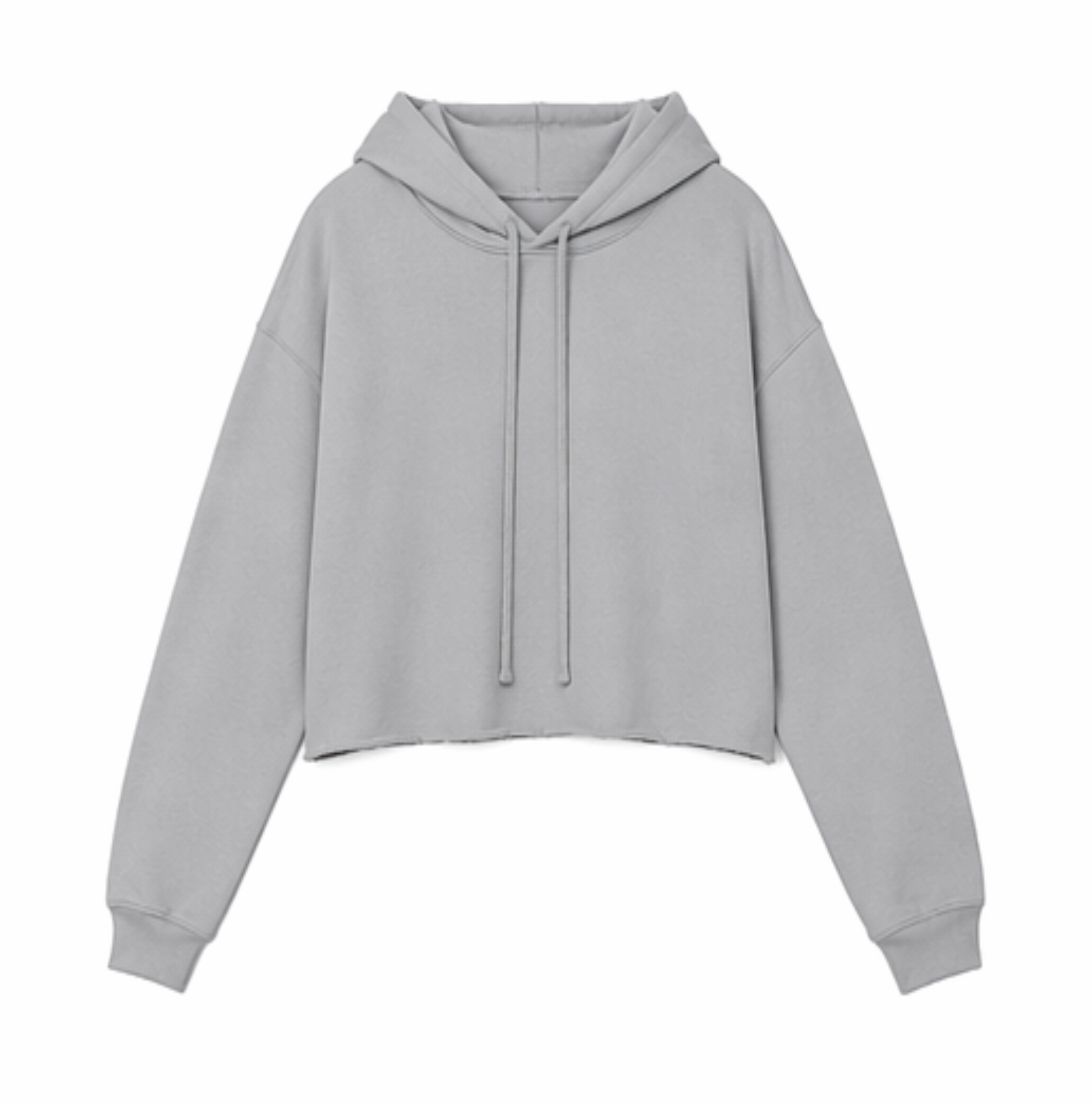 Cropped Fleece Hoodie